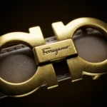 Ferragamo Women's Gancini Buckle Belt in Taupe Leather (5)