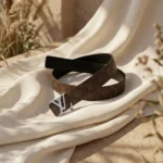 Luxury Louis Vuitton Monogram Canvas Belt with Silver LV Initial Buckle for Women (1)