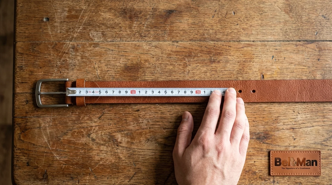 Measuring an existing belt from buckle to hole
